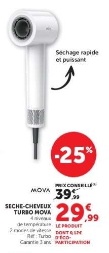 SECHE-CHEVEUX TURBO MOVA
