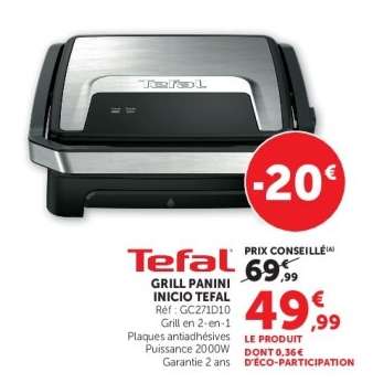 GRILL PANINI INICIO TEFAL