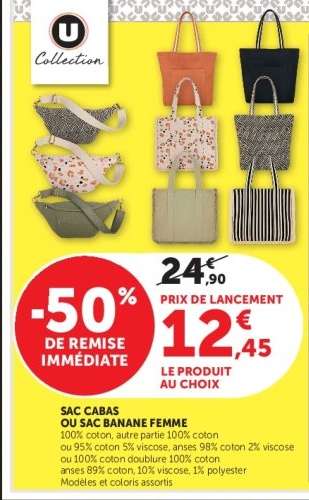 SAC CABAS OU SAC BANANE FEMME