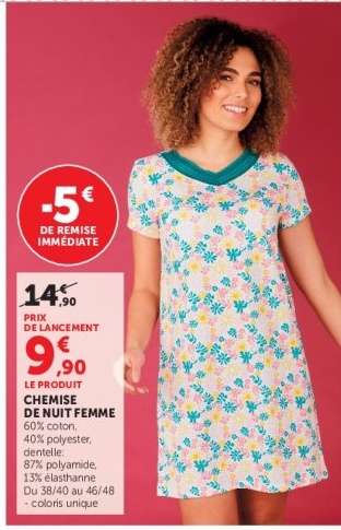 CHEMISE DE NUIT FEMME