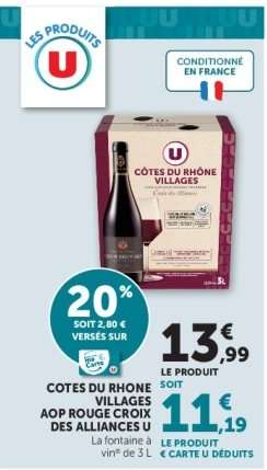 Côtes du Rhône Villages AOP Rouge Croix des Alliances U