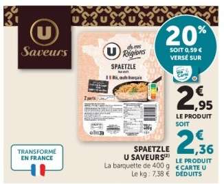 SPAETZLE U SAVEURS