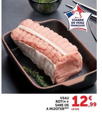 Veau rôti sans os à mijoter