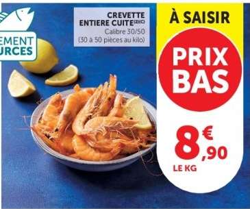 CREVETTE ENTIERE CUITE