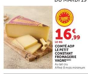 COMTÉ AOP LE PETIT CONSTANT FROMAGERIE VAGNE