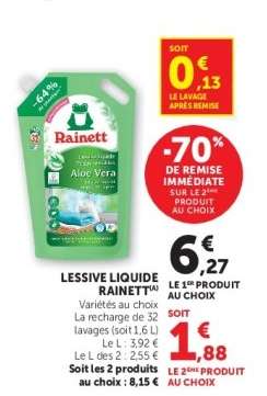 Lessive liquide Rainett