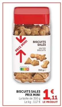 Biscuits Sales Prix Mini