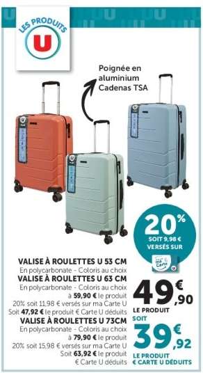 VALISE À ROULETTES U 53 CM