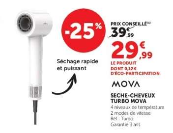 SECHE-CHEVEUX TURBO MOVA
