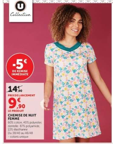 CHEMISE DE NUIT FEMME