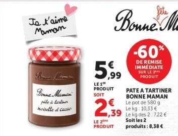 Pâte à tartiner "Bonne Maman"