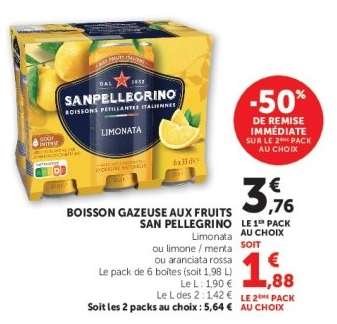 Boisson gazeuse aux fruits San Pellegrino