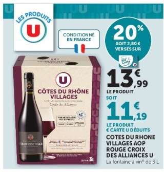 Côtes du Rhône Villages AOP Rouge Croix des Alliances U