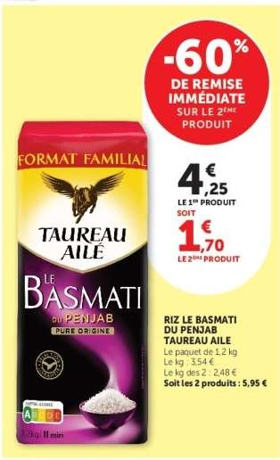 Riz Le Basmati Du Penjab Taureau Ailé