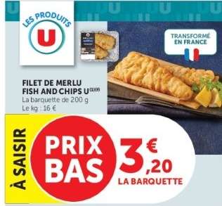 FILET DE MERLU FISH AND CHIPS U