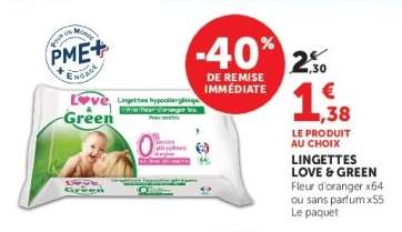 Lingettes Love & Green