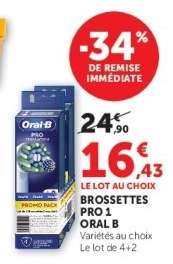 BROSSETTES PRO 1 ORAL B