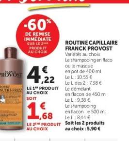ROUTINE CAPILLAIRE FRANCK PROVOST
