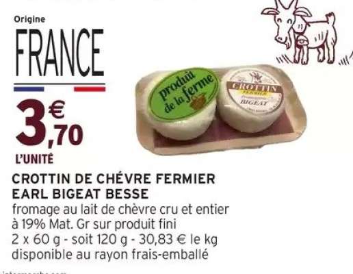 CROTTIN DE CHÈVRE FERMIER EARL BIGEAT BESSE