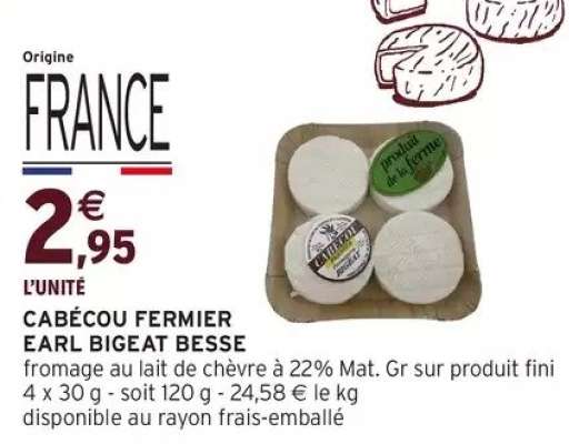 CABÉCOU FERMIER EARL BIGEAT BESSE