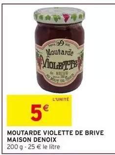 MOUTARDE VIOLETTE DE BRIVE MAISON DENOIX