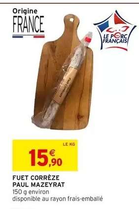 FUET CORRÈZE PAUL MAZEYRAT