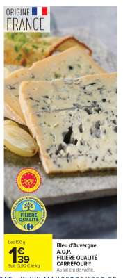 Bleu d'Auvergne A.O.P.