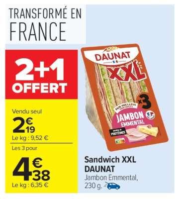 SANDWICH XXL DAUNAT