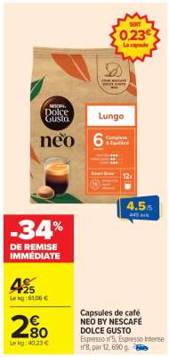 Capsules de Café NEO BY NESCAFÉ DOLCE GUSTO