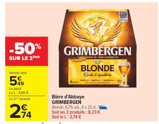 Bière d'Abbaye GRIMBERGEN