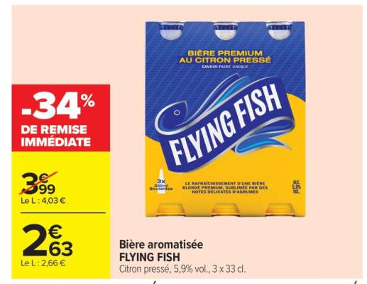 Bière aromatisée FLYING FISH