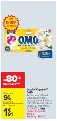 LESSIVE CAPSULE "OMO"