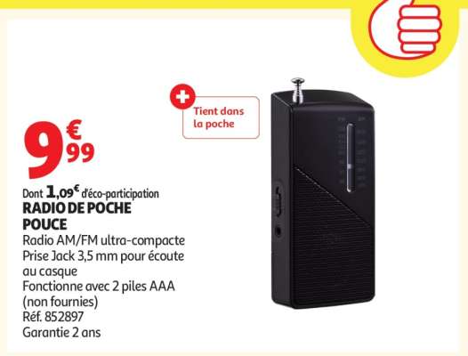 RADIO DE POCHE POUCE
