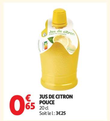 JUS DE CITRON POUCE