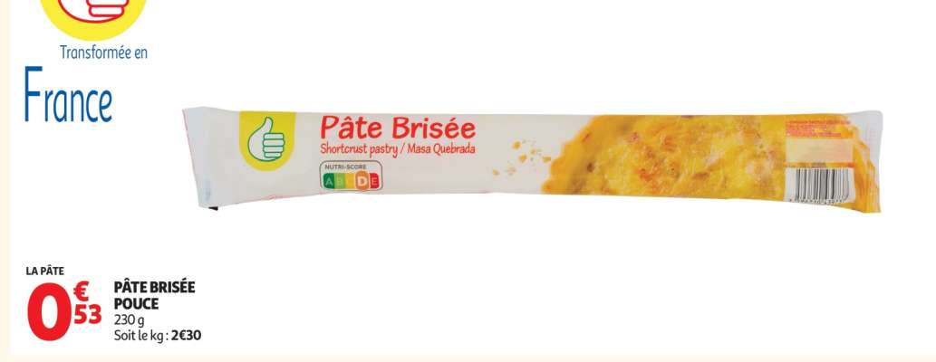 PÂTE BRISÉE POUCE