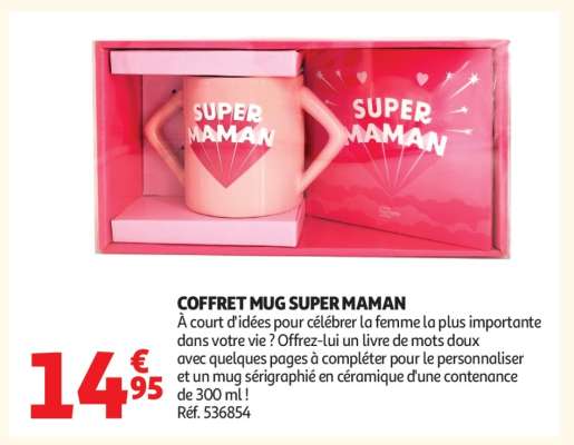 COFFRET MUG SUPER MAMAN