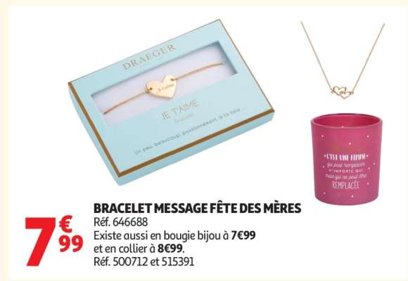 BRACELET MESSAGE FÊTE DES MÈRES