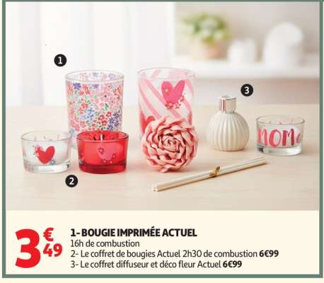 BOUGIE IMPRIMÉE ACTUEL