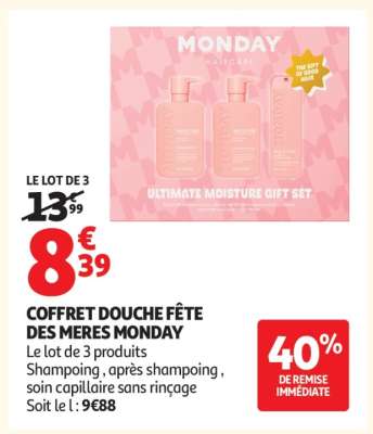 COFFRET DOUCHE FÊTE DES MERES MONDAY