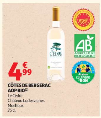 CÔTES DE BERGERAC AOP BIO