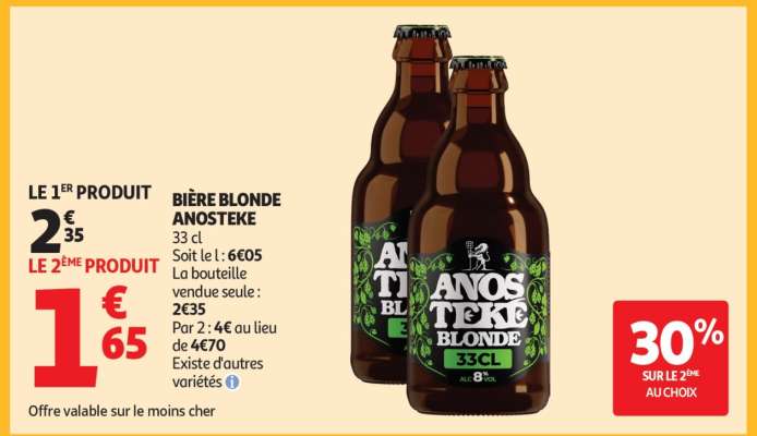 Bière blonde ANOSTEKÉ