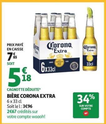 Bière Corona Extra*