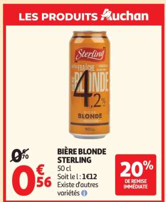 BIÈRE BLONDE STERLING