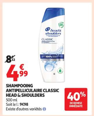 Shampooing Antipelliculaire Classic Head & Shoulders