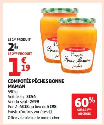 COMPOTÉE PÊCHES BONNE MAMAN