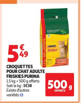 CROQUETTES POUR CHAT ADULTE FRISKIES PURINA