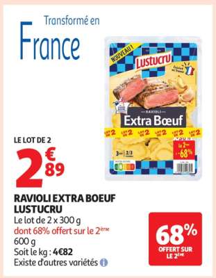 Ravioli Extra Boeuf Lustucru
