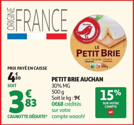 PETIT BRIE AUCHAN