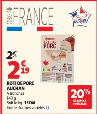 RÔTI DE PORC AUCHAN