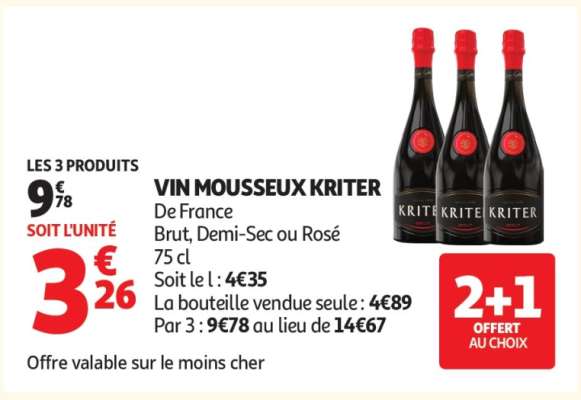 Vin Mousseux Kriter
